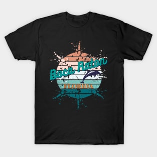 Boca Raton Florida Exploding Retro Sunset T-Shirt